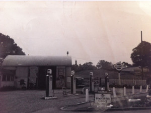 The original D A Roberts Garage and Filling Station at Grindley Brook, Whitchurch